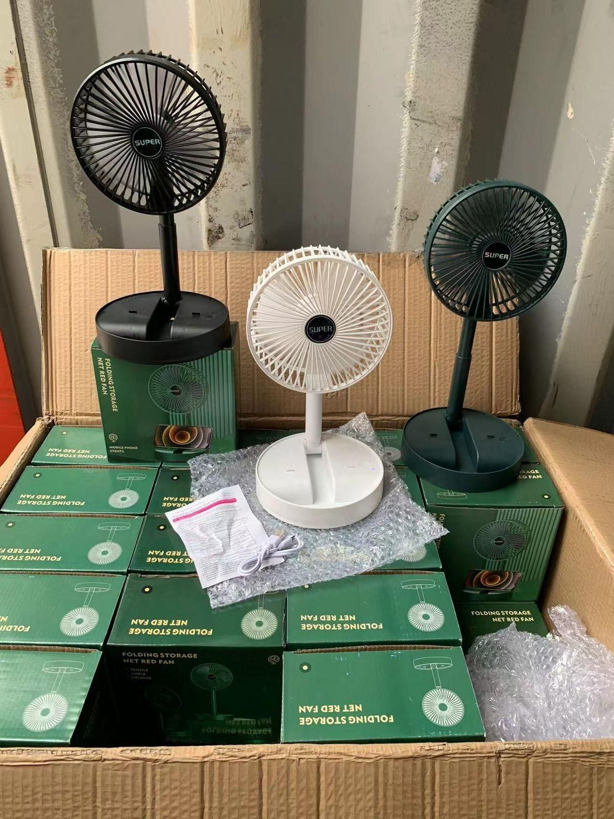 Powerful Rechargeable High Speed Table Desk Fan USB Type-C Fan, 3 Speed Battery