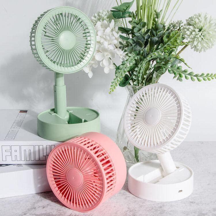 Powerful Rechargeable High Speed Table Desk Fan USB Type-C Fan, 3 Speed Battery