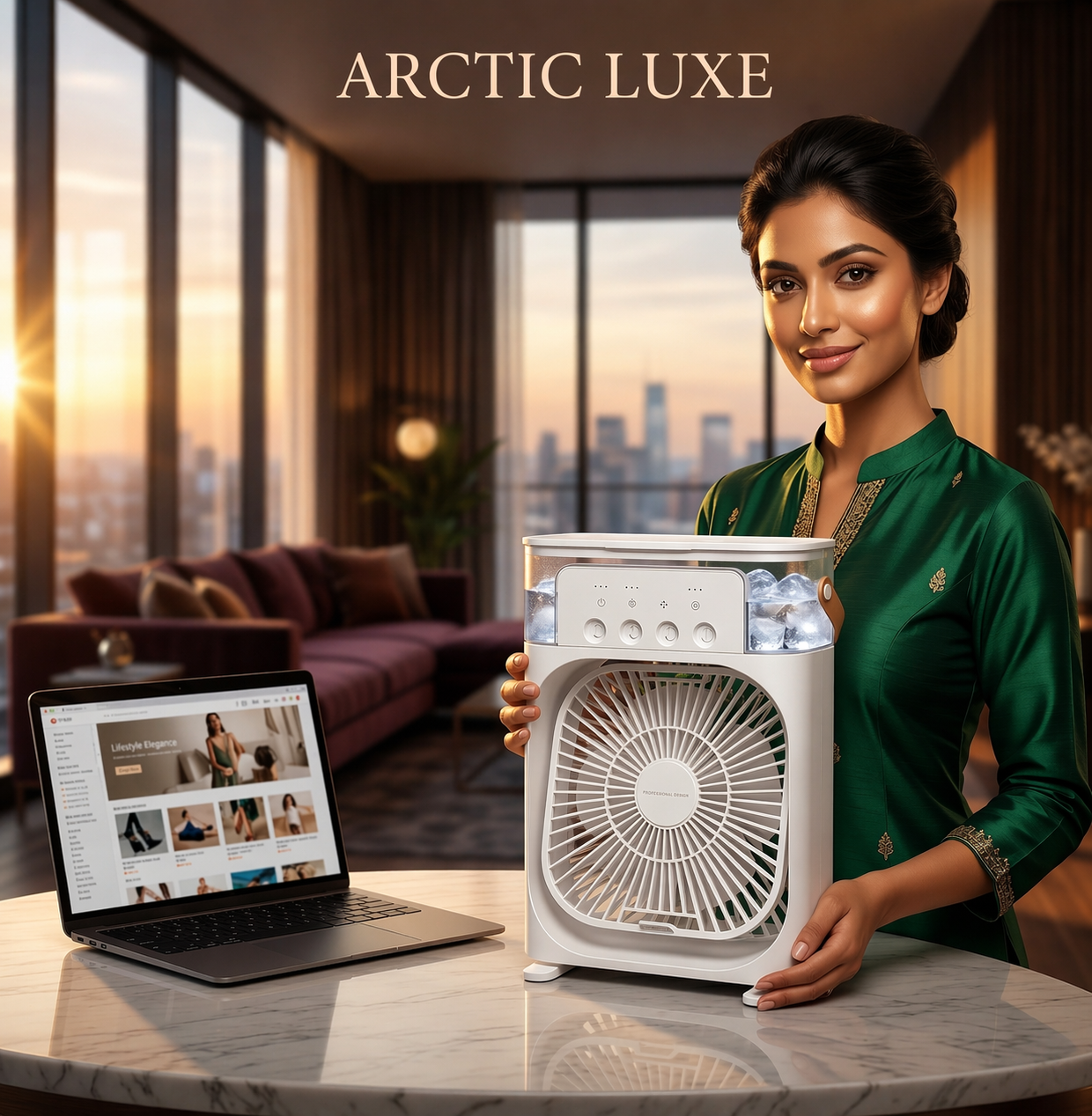 Portable Mini Cooler Fan with Water Spray for Summer India